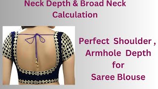 Perfect Wide Neck & Neck Depth /Arm Hole /Shoulder Theory - Cutting & Stitching