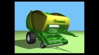 KRONE Comprima 3D анимация