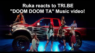 So cool! 😲 Ruka reacts to TRI.BE "DOOM DOOM TA" MV