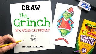 How to draw the Grinch