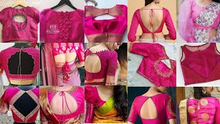 Pink Blouse Back Neck Design|New Pink Colour Blouse Design|Blouse Design New|Latest Blouse Design