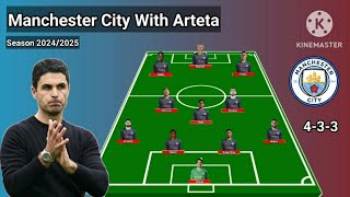 Manchester City Potential Line Up Under Mikel Arteta Season 2024/2025