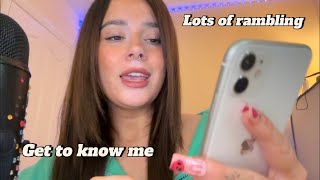 ASMR- Q&A Get To Know Me Better