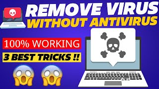 Remove Virus Without  Antivirus - How to Remove Virus From Laptop ✅✅ | Hindi | TechCM