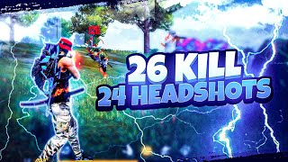 [M16] Crazy Gameplay 26 Kill 24 Headshot👽🔥 قيمبلاي مجنون فري فاير