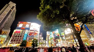 Night walk at Shibuya before Halloween  Tokyo walk【4K】