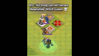 Witch Golem is built different💀 #clashofclans #shorts #gaming #pekka #viralshorts #trendingshorts