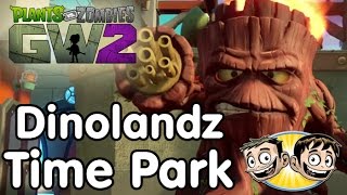 Plants VS. Zombies Garden Warfare 2 - Split Screen Co-op Graveyard Ops - Time Park Dinolandz Bosses!