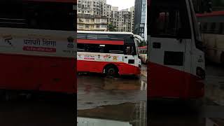 MSRTC Non AC Sleeper Seater Bus Mumbai Central Depot #shorts  #bus