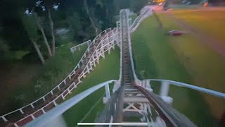 Jackrabbit Seabreeze Amusement Park Rochester NY Sunset POV Front Seat