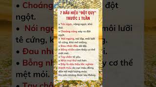 7 Dấu hiệu đột quỵ trước 1 tuần #suckhoe #doisong #baihoccuocsong #xuhuong #reels