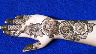 Beautiful henna mehndi design||latest mehndi design 2020full hand arabic mehndi design for festivals