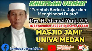 KHUTBAH JUM'AT SINGKAT "PERINTAH BERLAKU JUJUR DAN MENGHINDARI DUSTA"