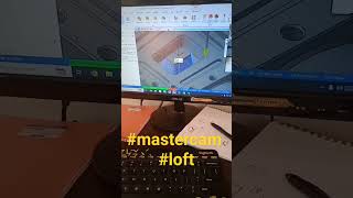 cnc programming  in Mastercam #loft #mastercam  #vmc #cnc