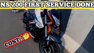 Pulsar Ns200Bs7 2023 First Service |Pulsar Ns 200 bs7 First Service Total Cost? @crazySujitRider