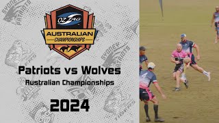 Mens 30s - Patriots vs Wolves - Australia Championships 2024