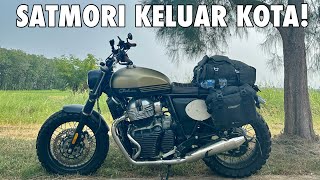 Solo Riding ke Tanjung Lesung, Kamera Jatuh di Jalan! [motovlog] [Royal Enfield Interceptor 650]