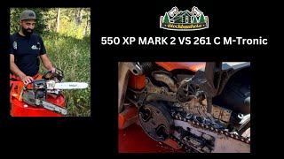 Sägen vergleich Husqvarna 550XP Mark2 VS Stihl MS 261C M Tronic