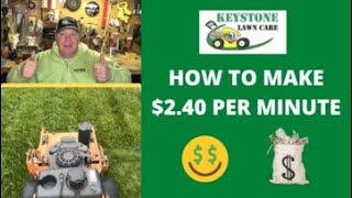 1st Person Lawn Mowing - Pay Yourself $2.40 Per Minute