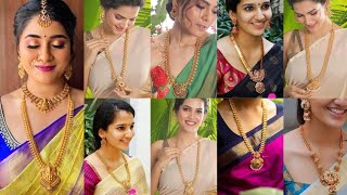 New Trending Temple Gold haram designs/ latest gold Haram collections 2024 models #shorts#haram#gold