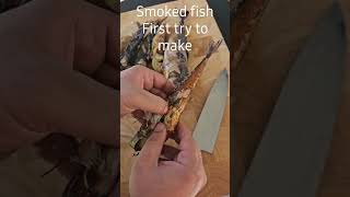 smoked Merkel fish on big green egg