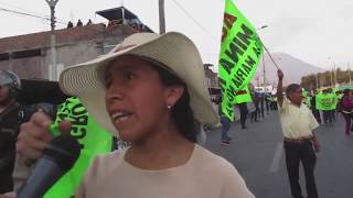 SETIMODIA SEMANARIO :MANIFESTANTES ANTI MINEROS INGRESARON EN EL CORSO DE LA AMISTAD - AREQUIPA 2019