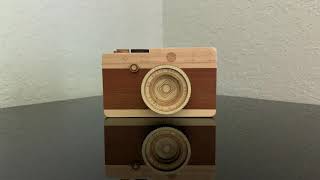 You can buy this wooden Leica camera music box for $10