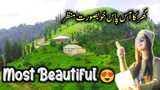 Ghar ke aaspaas ke khubsurat manazar | beautiful view of Kashmir | #saajkvlog #kashmir