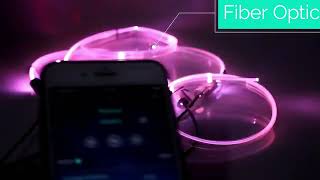 Fiber optical lights colors demo