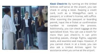 United Airlines Check In Policy | Online Check in | +1-888-982-1907