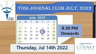 YOSI Journal Club July, 2022