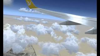 Flight Dubai to Antalya by Pegasus Airlines FSX HD