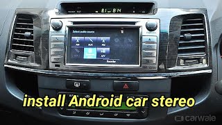 Toyota fortuner 2012 remove factory stereo and install Android car stereo