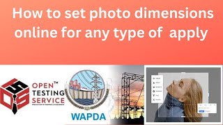 How to set image dimensions online