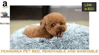 FEANDREA Pet Bed, Removable and Washable