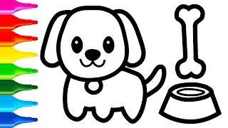 Bolalar uchun it chizish How to draw dog for kids