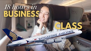 What it's like to fly ✨business class✨ on Singapore Airlines