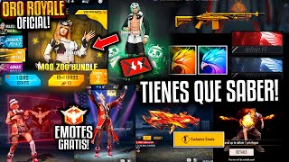 🔥YA SALIO! NUEVA ORO ROYAL OFICIAL,EMOTES GR4TIS EPICOS! TEMPORA 13 DE. Y MAS FF ACTUALIZACION JUNIO