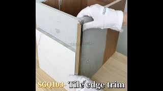 How to install tile edge trims？