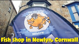 Fish shop in Newlyn Cornwall