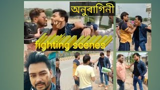 Anuragini,fighting scenes,behaind the scenes,rang tv,shooting making video