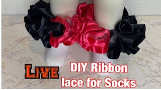 Live: Designing detachable TuTu lace for socks, Brothers sewing machine, TuTu Socks, Small business