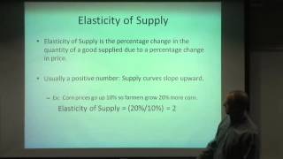 NEIU ECON Lecture Series 5 (Part 1): Elasticity of Supply