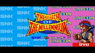 [NGPC] SNK vs. Capcom: The Match of the Millennium (1999) - Tourney - Evil Ryu Playthrough