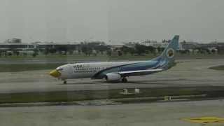 Airbus A320, Nok Air, taxi & takeoff at Bangkok Don Muaeng Airport