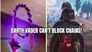 How to beat Darth Vader with next to no damage taken in FORTNITE! USE CHAINS!