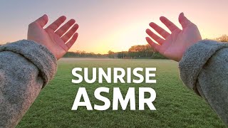 Public ASMR🌤️Sunrise Camera Tapping Scratching lofi