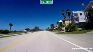 Drive North on A1A from Wabasso Beach to Sebastian Inlet