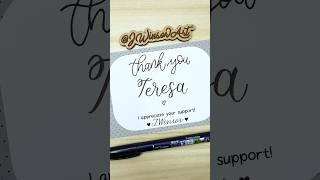 Teresa #calligraphy #namecalligraphy #brushpens #lettering #satisfying #etsyseller