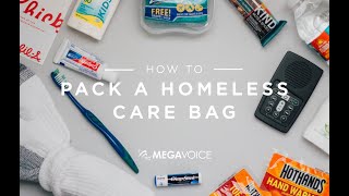 How to Pack a Homeless Care Bag